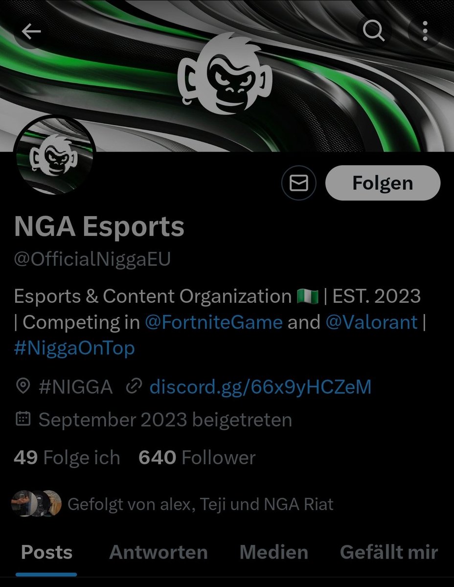 Also jetzt mal ohne Spaß wer denkt sich so ein Namen aus. 
Es kann ja jeder machen wie er will aber bin ich der einzige der das rassistisch findet ☠️
600 Leute finden die anscheinend auch noch cool