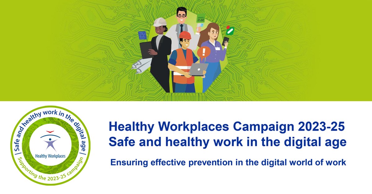 The new EUOSHA healthy workplace campaign looks at the impact of new digital technologies in terms of health &amp; safety.

Read about how we continue our long-term EUOSHA partnership through our best practices for safety success in the digital workplace: hubs.la/Q024-_sR0