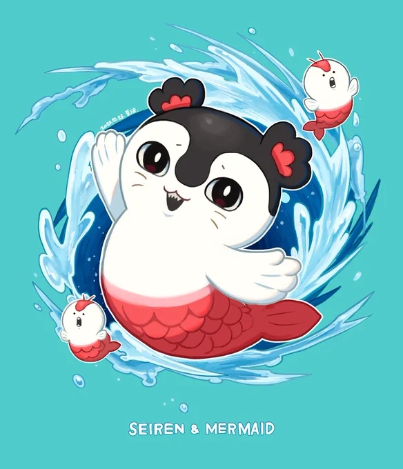 セイレーンちゃんwith人魚
