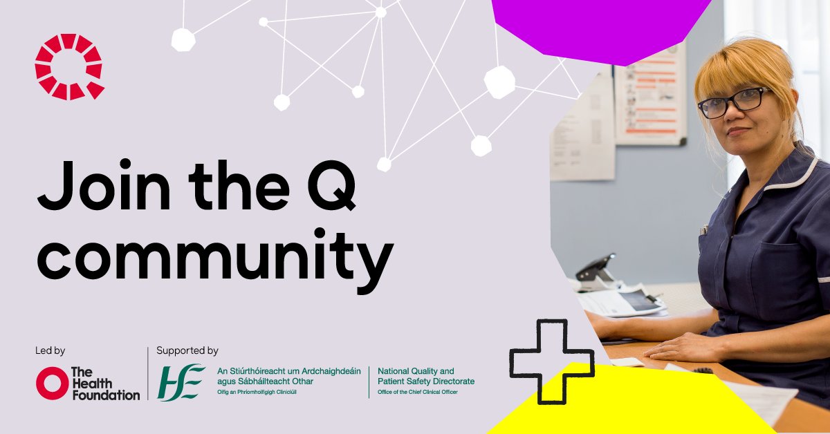 ⭐️Help drive sustainable improvement in healthcare. Join the #QCommunity to learn, grow & share ideas with a community of people across the UK & Ireland collaborating to solve challenges & improve outcomes. Want to know more? Visit⬇️ hse.ie/eng/about/who/… #QIreland