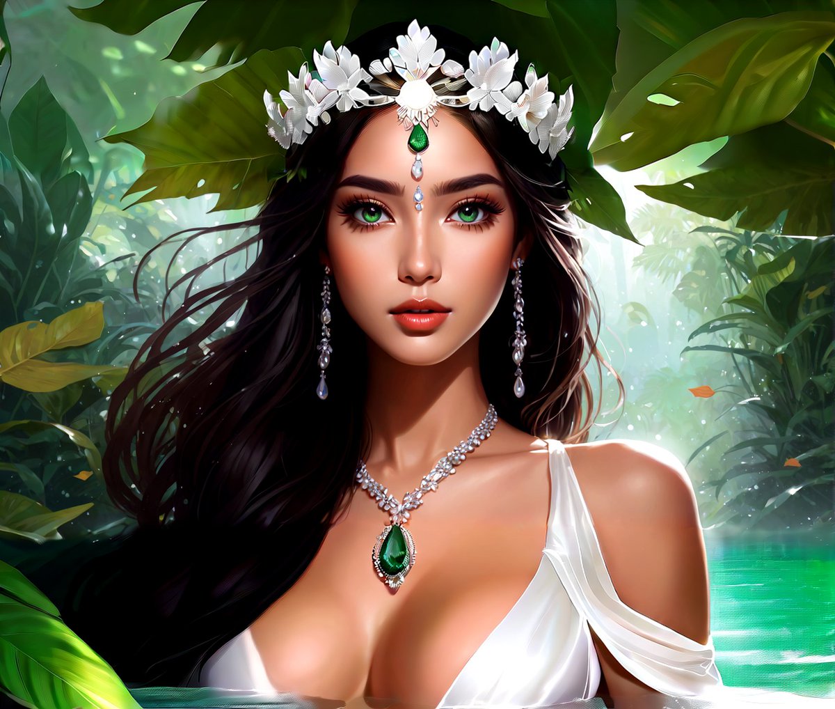 FilipinoAI's tweet photo. Diwata ng Kagubatan (Fairy of the Forest) #FilipinoDeities #AIart #FilipinoFolklore #FilipinoCulture https://t.co/SiLyrR081F