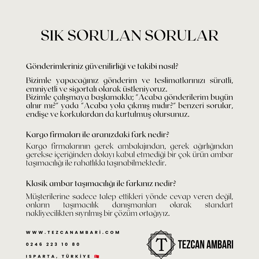 Sık Sorulan Sorular