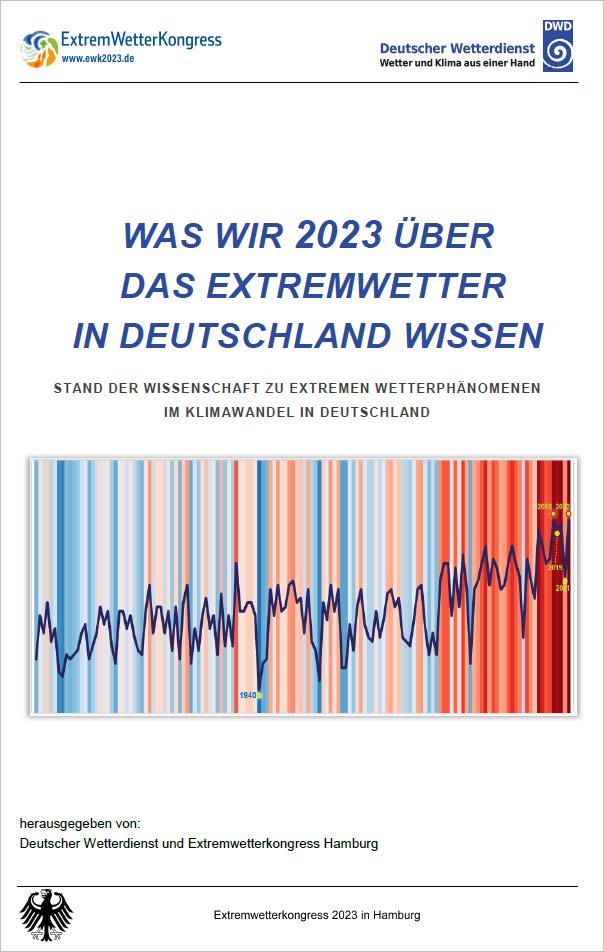 Die Abbildungen aus dem Faktenpapier zum Extremwetterkongress 2023 in Hamburg sind nun unter der creative commens Lizenz CC BY-SA freigegeben und können unter folgendem Link heruntergeladen werden: dwd.de/DE/klimaumwelt…
