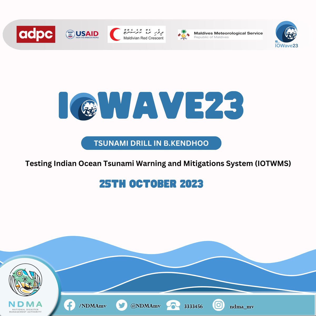 NDMAmv's tweet photo. IOWAVE23, Tsnuami Drill in B.Kendhoo.
#IOWAVE23 https://t.co/Pc2UVTKA7K