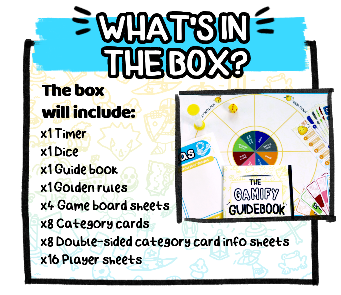 LiverpoolStart's tweet photo. What's in the box?

Here's what you'll get when you back Gamify!

Kickstarter is now live, don't miss out!
https://t.co/DvE4atVClU

#kickstarter #boardgames #boardgame #kickstartercampaign #liverpool #Creative #dnd #playagame #makeagame https://t.co/uL4A0DT1Wl