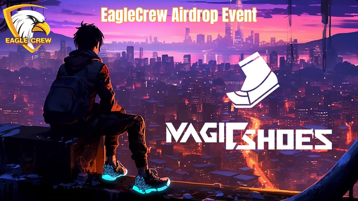 eagle_crew777's tweet photo. 👟Magic Shoes x 🦅EagleCrew

⏰ ~ Oct 27 14:59 (UTC)
🎁 Magic Shoes NFT x 3
To Enter:
✅ Follow @eagle_crew777 &amp; @magicshoes_new 
✅ Like, RT &amp; Tag 3 Friends
✅ Complete #alphabot ⤵️
https://t.co/mcsaEVjkIS

#airdrop #nft #magicshoes https://t.co/V2CqmLGrTl