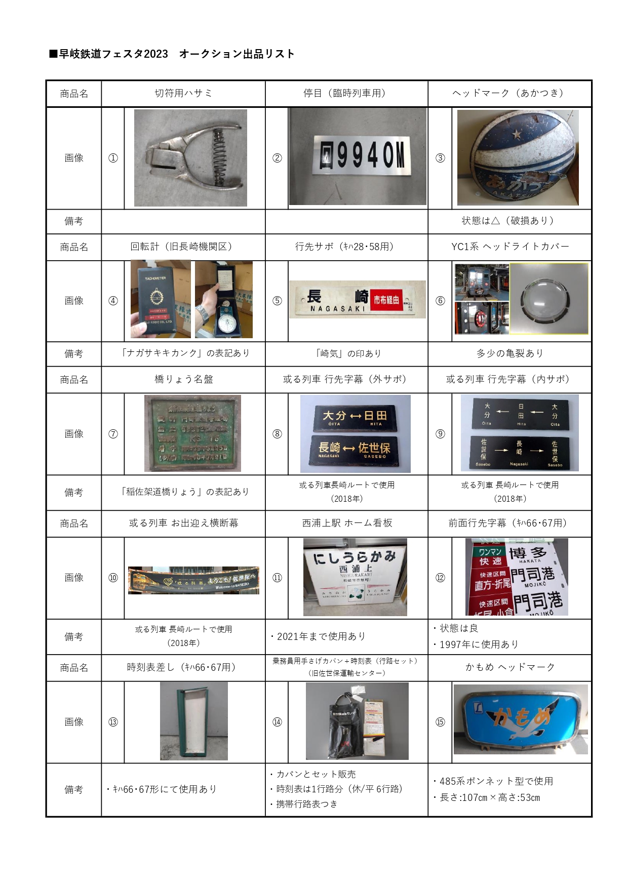 キハ様購入専用】行先表示板 サボ 長崎・早岐