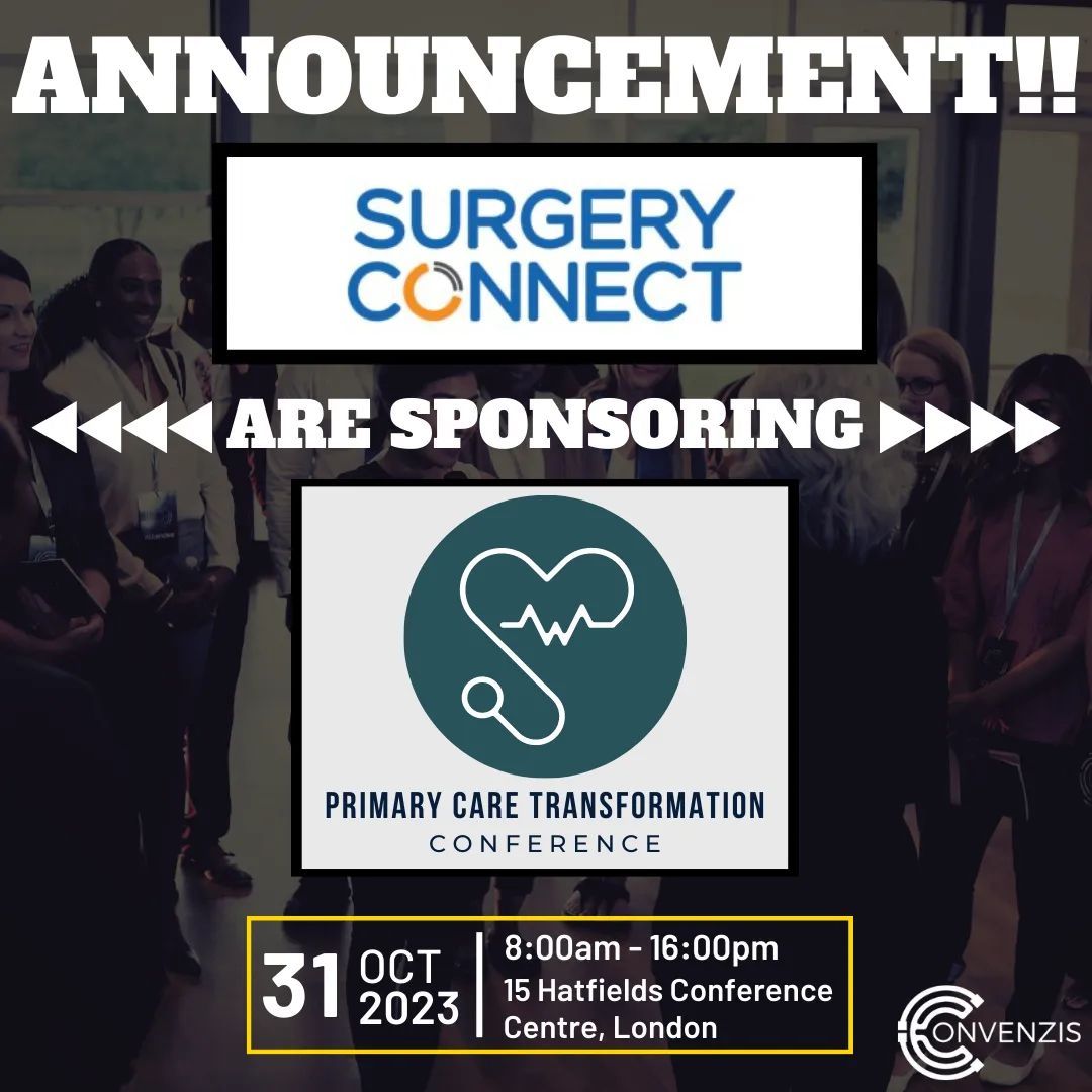 XonUK's tweet photo. Next Tuesday we are exhibiting and sponsoring The NHS Primary Care Transformation Conference by @Convenzis_Group.
Come and see us to learn how #SurgeryConnect can support #digitaltransformation in #primarycare.
See you there!
#cloudtelephony #generalpractice #NHS #healthtech https://t.co/H1zJWTzGw3