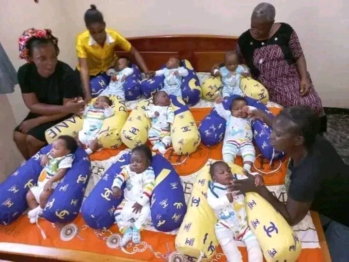 officiabishop's tweet photo. After 25 years of faithful waiting.......God showed up for her with nonuplets.

Time of God is never late......what have you been waiting on God for?
Still trust Him.... HE'S FAITHFUL.

#BigTestimony
#FaithfulGod
#Yahweh
#GodofBlessing https://t.co/a4qYENtv0w