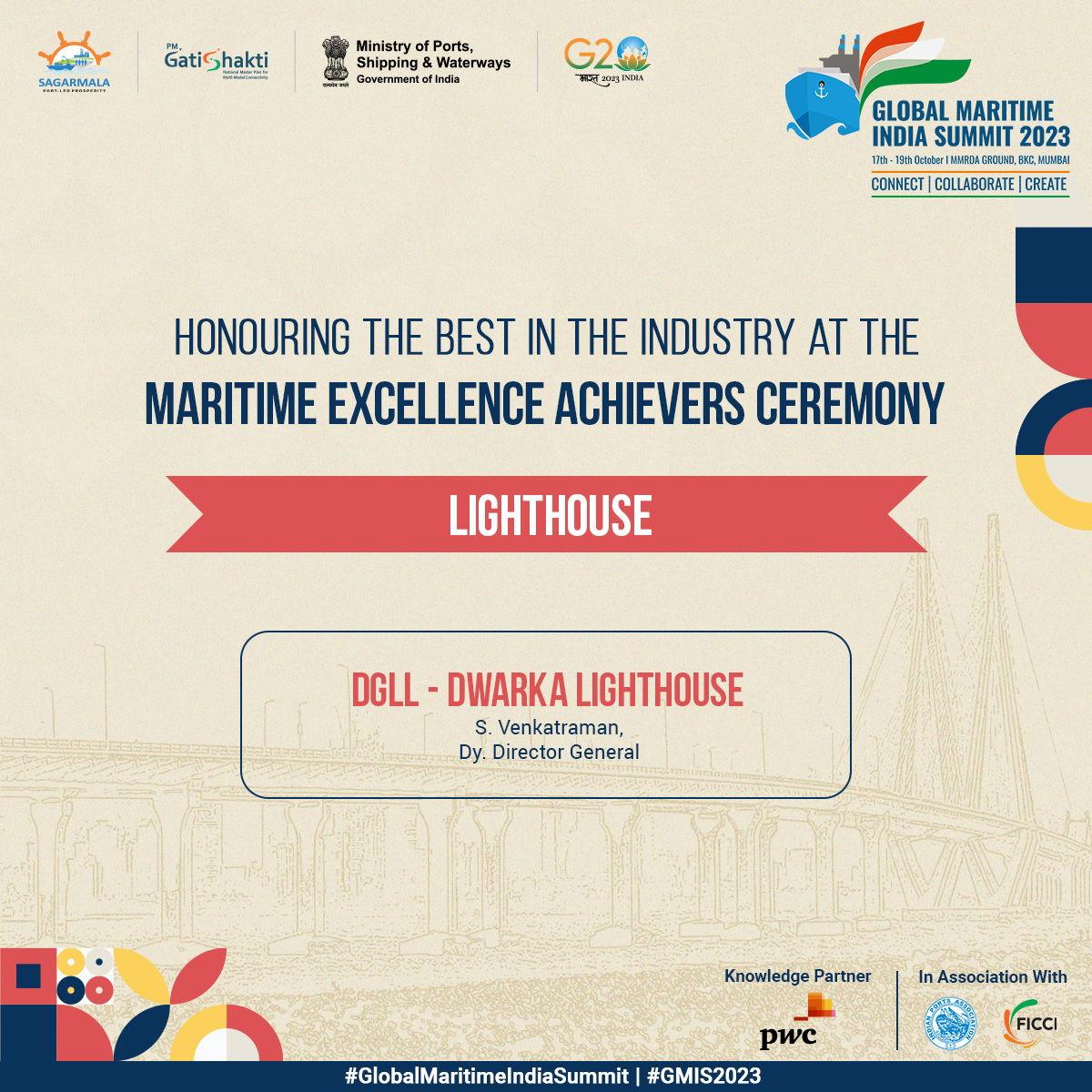 GMIS2023's tweet photo. Proud Winners of the #MaritimeExcellenceAchievers at #GMIS2023!

🔱 Maritime Research and Training
🔱 Lighthouse
🔱 Port Operation Excellence
🔱 Terminal Operational Excellence

#GlobalMaritimeIndiaSummit https://t.co/pGwCyWj8zi