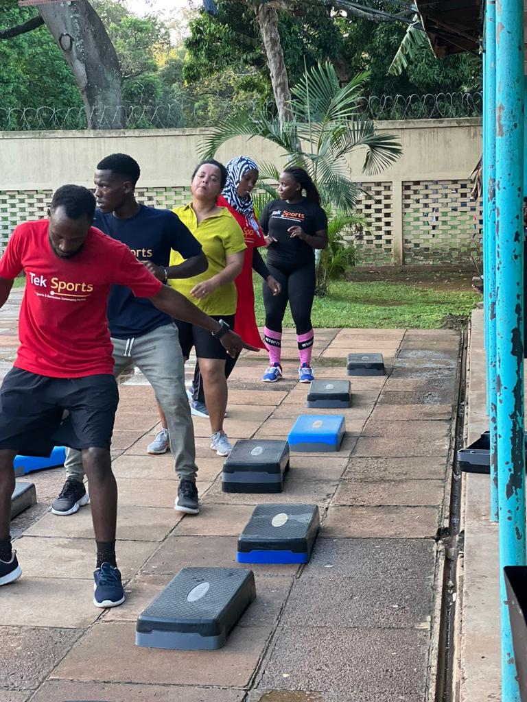 Join us TODAY at 5:30 pm for a thrilling #ActiveLiving fitness session at Makerere University's Swimming Pool Arena with @teksportsrcf
Let's boost our energy, work out, and have a blast together. 

#KeepItAtTekSports