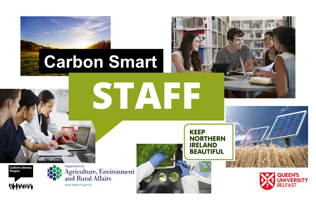 Calling all @QUBelfast staff! 📢 Want to become Carbon Literate? Attend one of our Carbon Literacy training sessions in October or November and fill in your evidence form to become accredited! More information available on iTrent: go.qub.ac.uk/staffCLT 🌍 #QUBSustainability