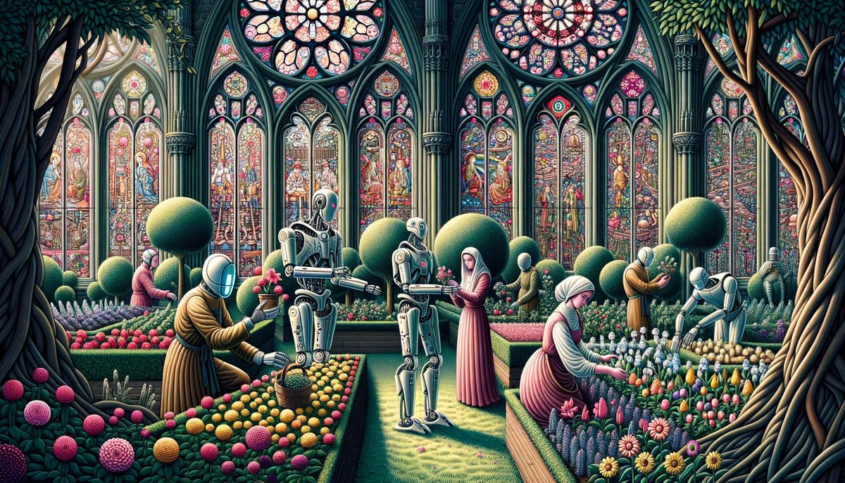 Parliamo di fine tuning  preventivo del  prompt per ChatGPT e Dalle2. Ho visto ottimi risultati oggi (meno token consumati) 🤑. Condivido un po' di arte sintetica per iniziare la settimana. Buon lunedì! #genAI #promptengineering #intelligenzaartificiale  #dalle2  #midhourney