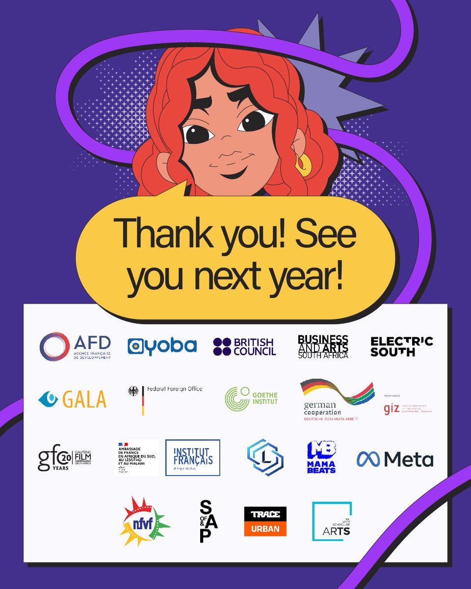 fakugesi's tweet photo. A heartfelt thank you to all our incredible partners!
#Fakugesi2023 10th-anniversary celebration was nothing short of electrifying, & it wouldn't have been possible without the unwavering support of these amazing organizations. @TshimologongIT @witsDigitalArt ⚡ #MoreFlow https://t.co/8pzQw66E2Q