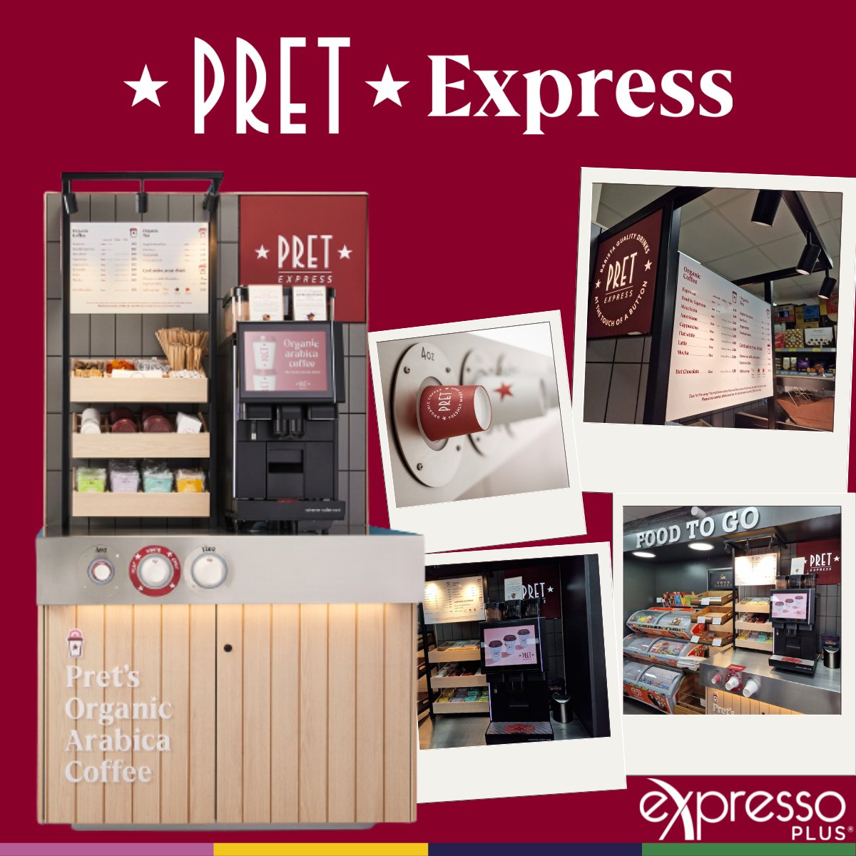 eXpressoPLUS's tweet photo. A self-serve coffee station providing high-quality coffee on-the-go. Serving up organic arabica coffee and Pret’s signature hot chocolate plus four blends of tea.

For more information on how Pret Express can elevate your business– https://t.co/NYA9YcFtgZ

#Pret #Coffee #retail https://t.co/84PFRnpOym