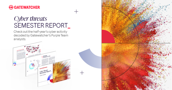GATEW4TCHER's tweet photo. 💡📢 [Insights] Today, Gatewatcher unveils its 3rd Cyber Threast Semester Report (#CTSR) for H1 2023 📈🛡

It explores malwares, TTPs, threat actors, ID leaks &amp; more, as seen by Gatewatcher's CTI platform.

Check out our complete analysis : 
👉https://t.co/w9VOxnyTc3 https://t.co/tlW1LQHVk4