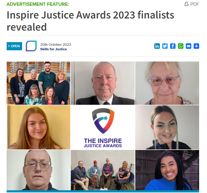 The Inspire Justice Awards, supported by Policing Insight, take place at the QEII Centre in London on Thursday 26th October. We are pleased to announce the twenty-two finalists across eleven award categories.
#inspirejusticeawards
[ADVERT]
policinginsight.com/feature/advert…