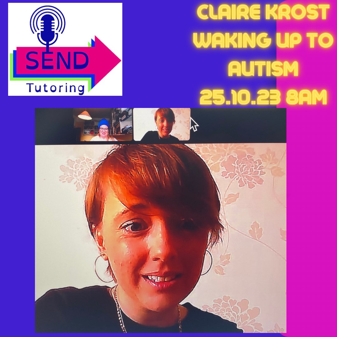 This weeks pod features Claire Krost founder to Waking up to Autism - a total pleasure! Check it out on Spotify this Weds AM at 8am search SEND Tutoring @wakinguptoautism #autism #snj #school #inclusiveeducation ❤️