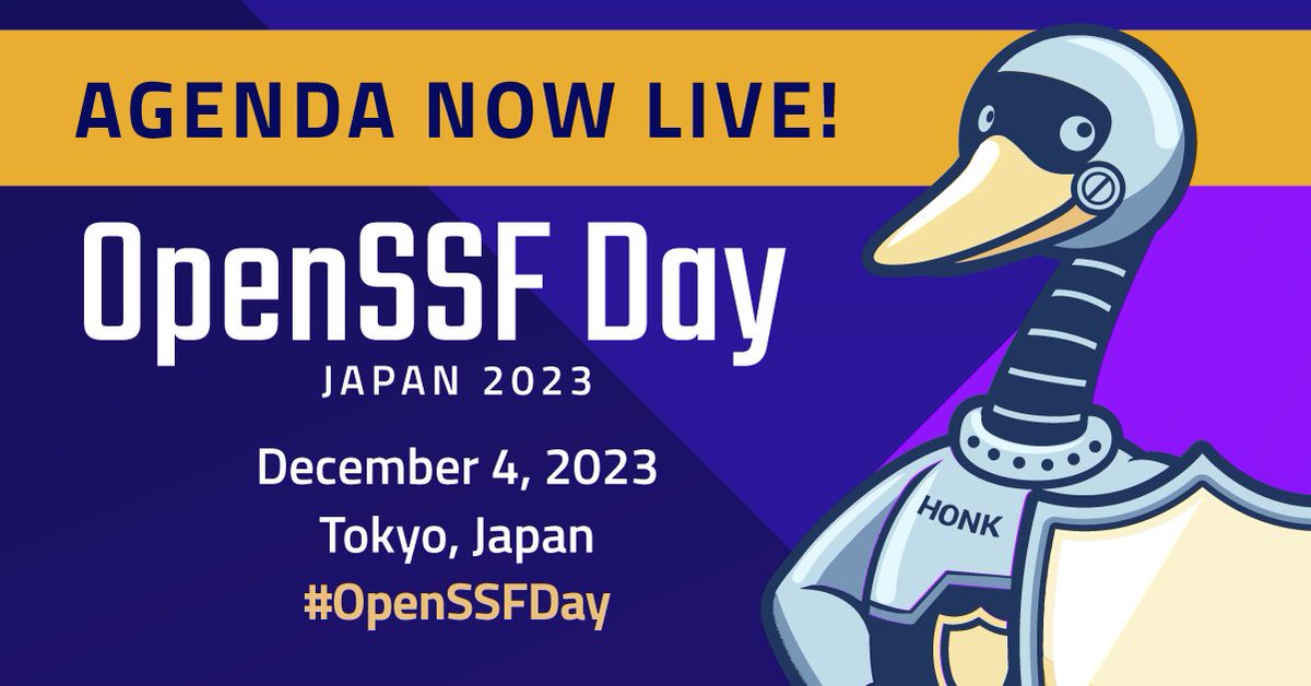 Linux_Fdtn_JP's tweet photo. OpenSSF Day Japan (12/4 東京) のスケジュールが公開されました
OSSエコシステムを保護するための最新で最も優れた取り組みについて議論します!セッション、パネル、ライトニングトークにご参加ください
#OSSummit Japan 併催イベント
#OpenSSFDay プログラム : https://t.co/GrIiKwg53m https://t.co/i1buujLSS9