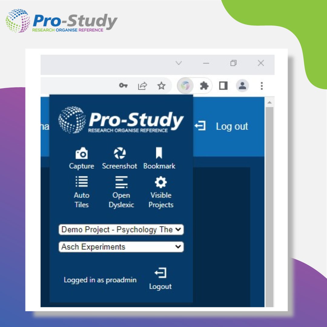 Our Pro-Study extension can save students hours of time while researching. Allowing students to capture, bookmark, organise and categorise information with one click, users can expect to create and finish projects in no time! 

#DSAApproved #ProStudy #ResearchTool