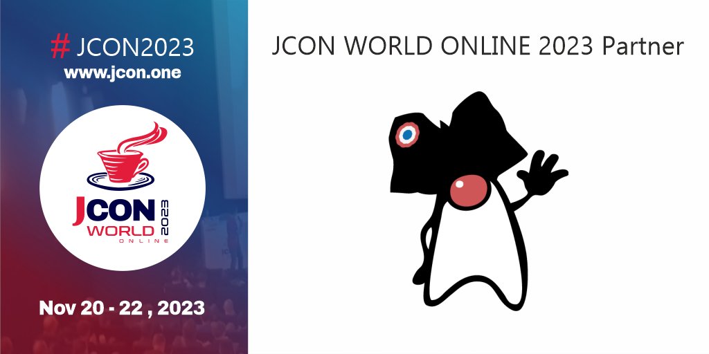 Great! <a href="/ElsassJUG/">Elsass JUG</a> is back as a partner of #JCON2023! For all #JUG members we offer 1000 free #JavaUserGroup tickets, first come first serve! #Java <a href="/juherr/">@juherr@mamot.fr</a> <a href="/xcapetir/">Xavier Carpentier</a> <a href="/sebmade/">Sébastien Letélié</a> <a href="/johan_moreau/">Johan Moreau</a>

Free JUG tickets: bit.ly/JCON2023-W-JUG
Become a partner JUG: 2023.world.jcon.one/#partner