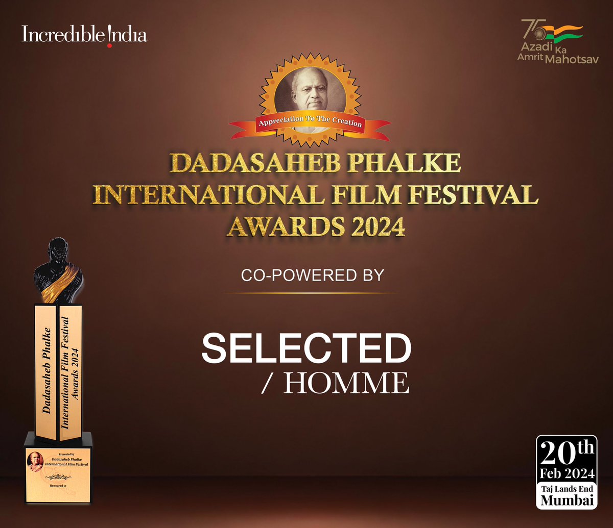 Official Announcement: India’s most prestigious, Dadasaheb Phalke International Film Festival Awards 2024 proudly announces SELECTED HOMME as the official ‘Co-Powered By Partner’ for 2024 Award Ceremony A global leader in fashion, SELECTED HOMME embraces the essence of…