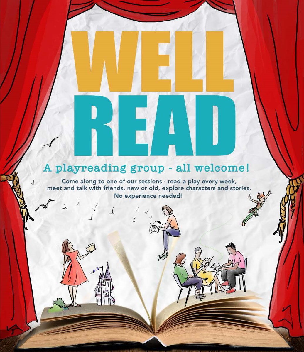 "Well Read not only encourages escapism, routine and release, but builds confidence, fun and sociability."     

Join the Well Read community play-reading programme every Wednesday at 11.15am  

No experience needed!  

Sign-up here: bit.ly/3or9oft
