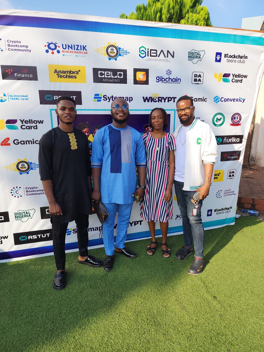 ArinzeAtusiuba's tweet image. I attended a blockchain event @blockchainNAU and had an amazing time! 
Here with my tech/web.3 squad
@Pieta667
@iam_ipheco
@OnohInnocent1 
It was an insightful and engaging day, filled with informative talks and awesome networking opportunities. 
 #UBLConference2023
#Techcon