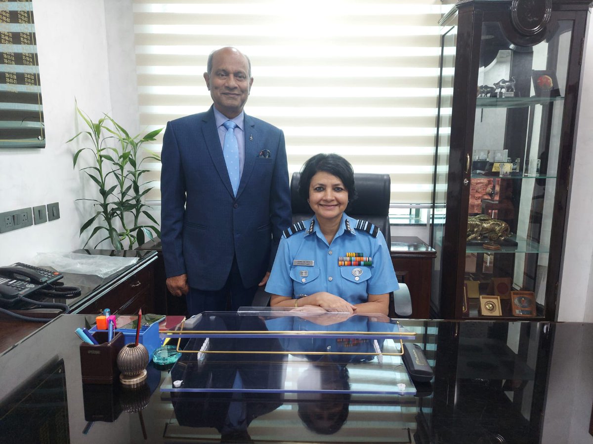 Air Marshal Sadhana S Nair, VSM becomes the 3rd woman Air Mshl in the IAF & the 2nd lady direct Air Mshl after legendary Air Mshl Padma Bandopadhyay, PVSM, AVSM ,VSM, PHS, Padmashri (Retd.). She assumed appointment as DG Hospital Services. Priorly she was PMO @tracomiaf .