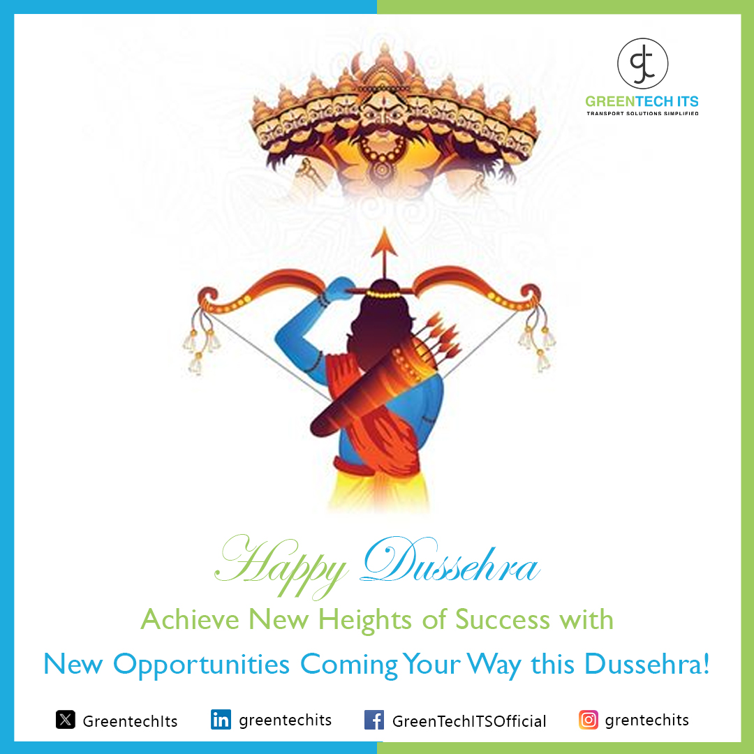 GreentechIts's tweet image. On this auspicious day, let&apos;s conquer the negativity within and celebrate the triumph of good deeds Wishing you a Victorious Dussehra!
Happy Dussehra 2023

#HappyDussehra #Dussehra #intelligenttransportationsystem #greentechits
