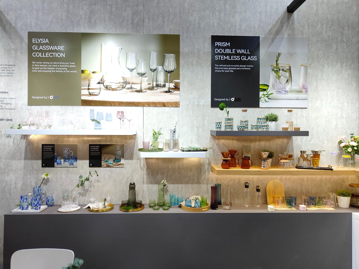 EkaGlassware's tweet image. 📢 Join us and explore more functional, elegant and trendy glass tableware collections at 134th Canton Fair Phase II from Oct. 23rd to 27th at our booth:
🥂 Glass Tableware: 15.1 I14-15
🤝 Our marketing team will be available to provide you new inspirations here.
#EKAGROUP