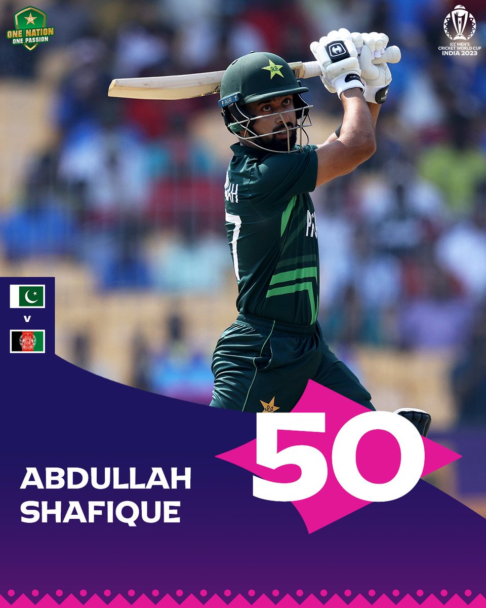 Yet another half-century from @imabd28 👏

He notches up his third ODI fifty with a solid batting exhibition ✨

#PAKvAFG | #DattKePakistani | #WeHaveWeWill