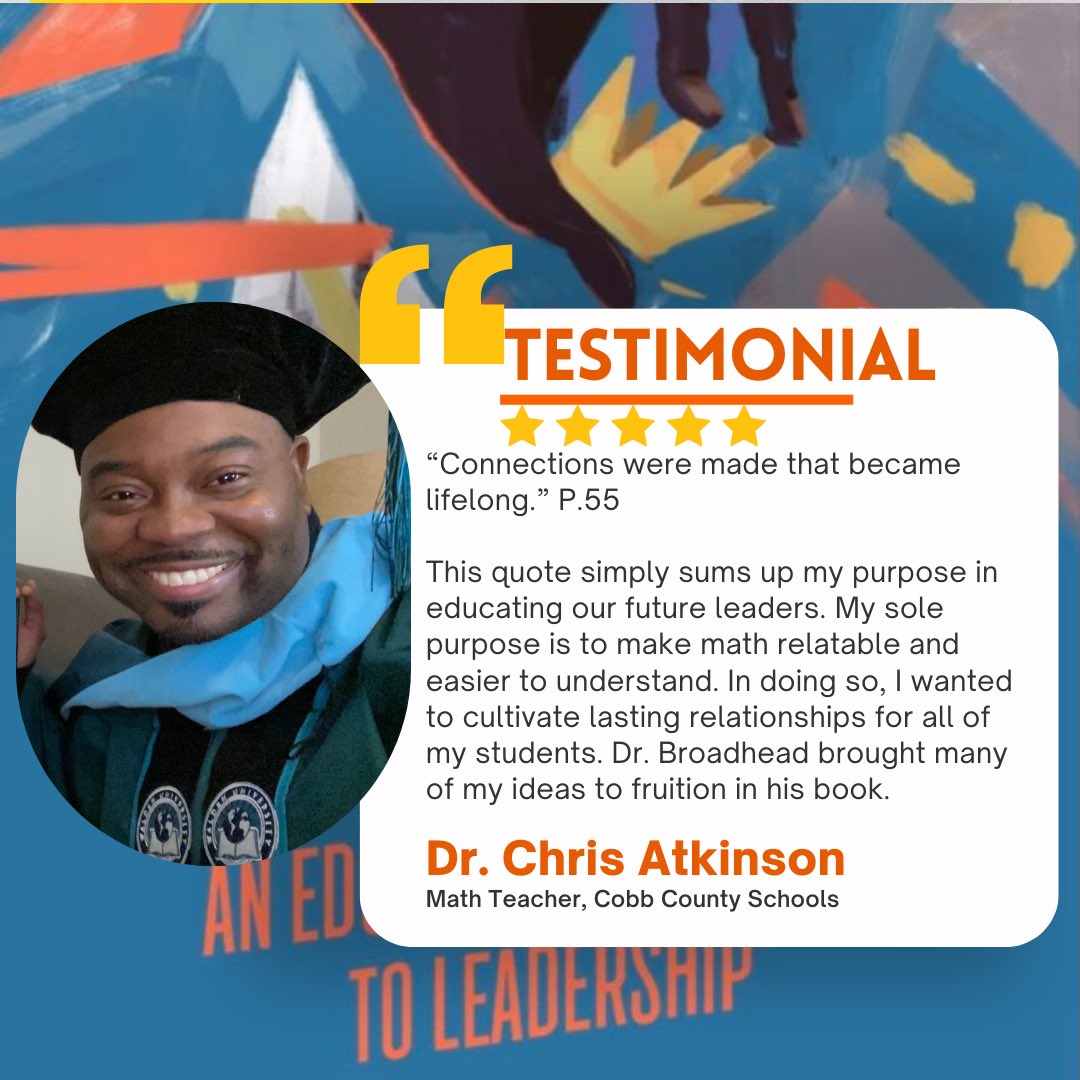 No matter what role you play in education you have the ability to make a connection. Dr. Atkinson is a former administrator and dedicated educator. We need more warriors of positive impact for our children. #becomingenough #realmenteach #apa1906network