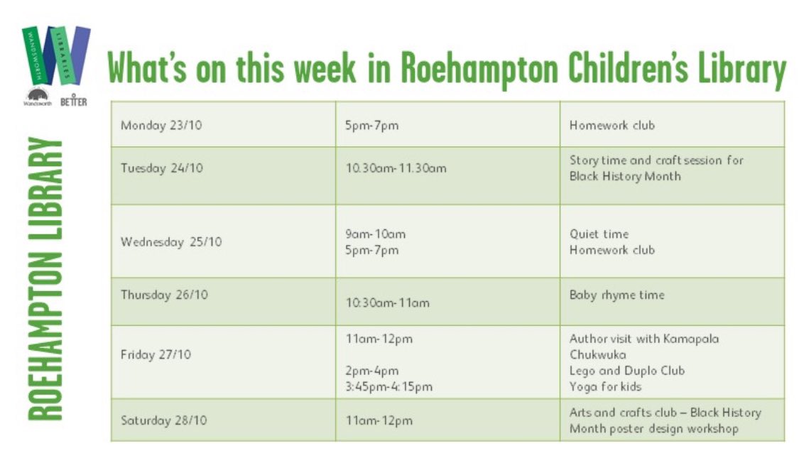 Roehampton Library tweet media