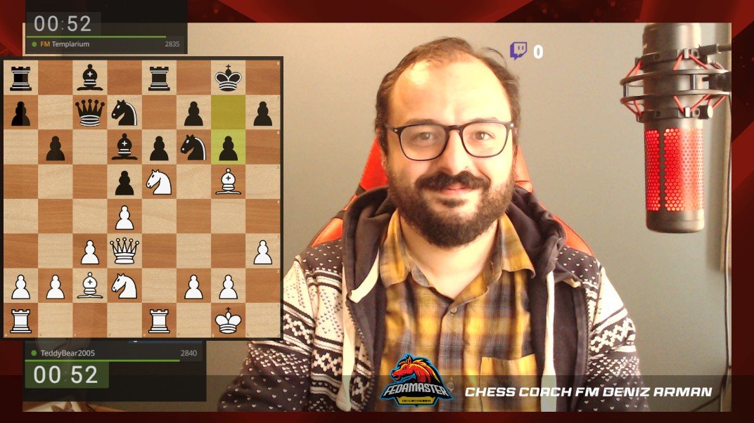 FedaMaster1's tweet photo. FedaMaster is live now!

FM Deniz Arman playing instructive rapid games

https://t.co/gV2HNxMnLw

#twitch #chess #fedamaster https://t.co/CBqVCKb5eR