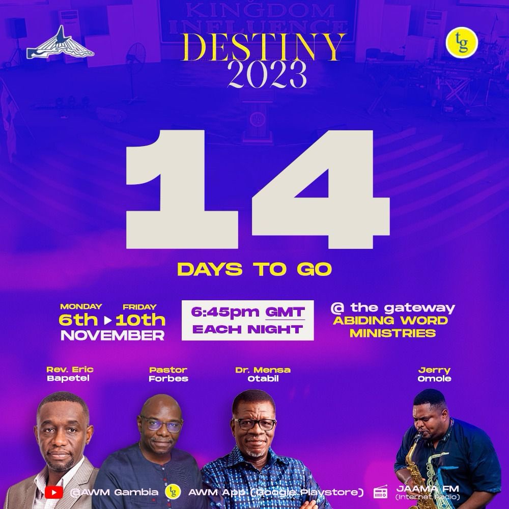 14 days more to DESTINY 2023!!! 

GET READY🙌🏼🙏🏽✨

#O4KI