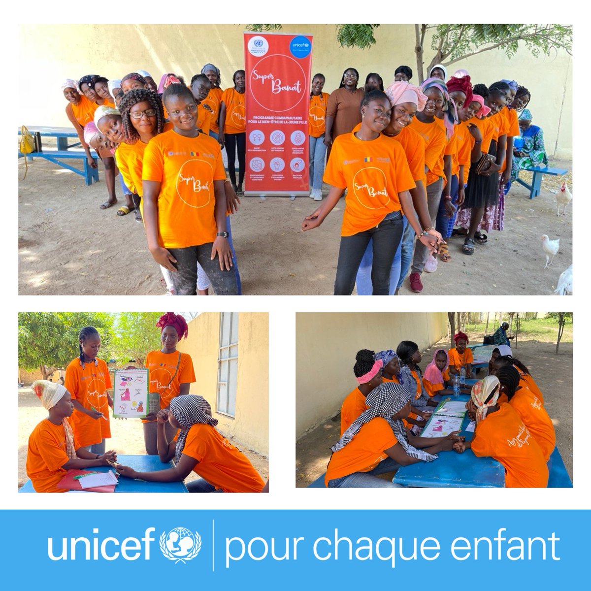 UNICEF Tchad (@unicefchad) on Twitter photo Santé sexuelle et reproductive📣
Lutte contre les VBG💪
Promotion de la paix🕊
Avec le soutien du Fonds des Nations Unies pour la consolidation de la paix <a href="/UNPeacebuilding/">United Nations Peacebuilding</a>, l’<a href="/UNICEF/">UNICEF</a> lance la formation de 200 Super Banat sur l’engagement communautaire et la promotion de la paix. Santé sexuelle et reproductive📣
Lutte contre les VBG💪
Promotion de la paix🕊
Avec le soutien du Fonds des Nations Unies pour la consolidation de la paix <a href="/UNPeacebuilding/">United Nations Peacebuilding</a>, l’<a href="/UNICEF/">UNICEF</a> lance la formation de 200 Super Banat sur l’engagement communautaire et la promotion de la paix.