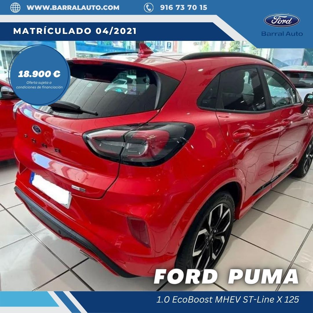 ¡Elige la experiencia de conducir que mereces! 🚗

En #barralauto tenemos este #FORD #PUMA  #seminuevo por tan solo 18.900€ y 24 meses de garantía.

Ven a descubrirlo a 📍 Av. dela Cañada, 48 Coslada (Madrid) o 📲 llámanos al 916 73 70 15