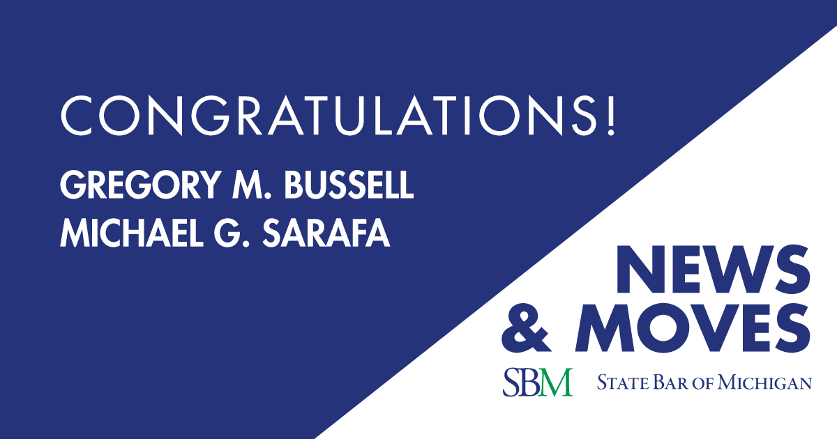 MIStateBar's tweet photo. Congratulations to these attorneys who recently announced new jobs! Get the details at https://t.co/xJSOeyBUEn. Have a new hire or promotion to announce? Send your information to newsandmoves@michbar.org. https://t.co/lschLSc6rj