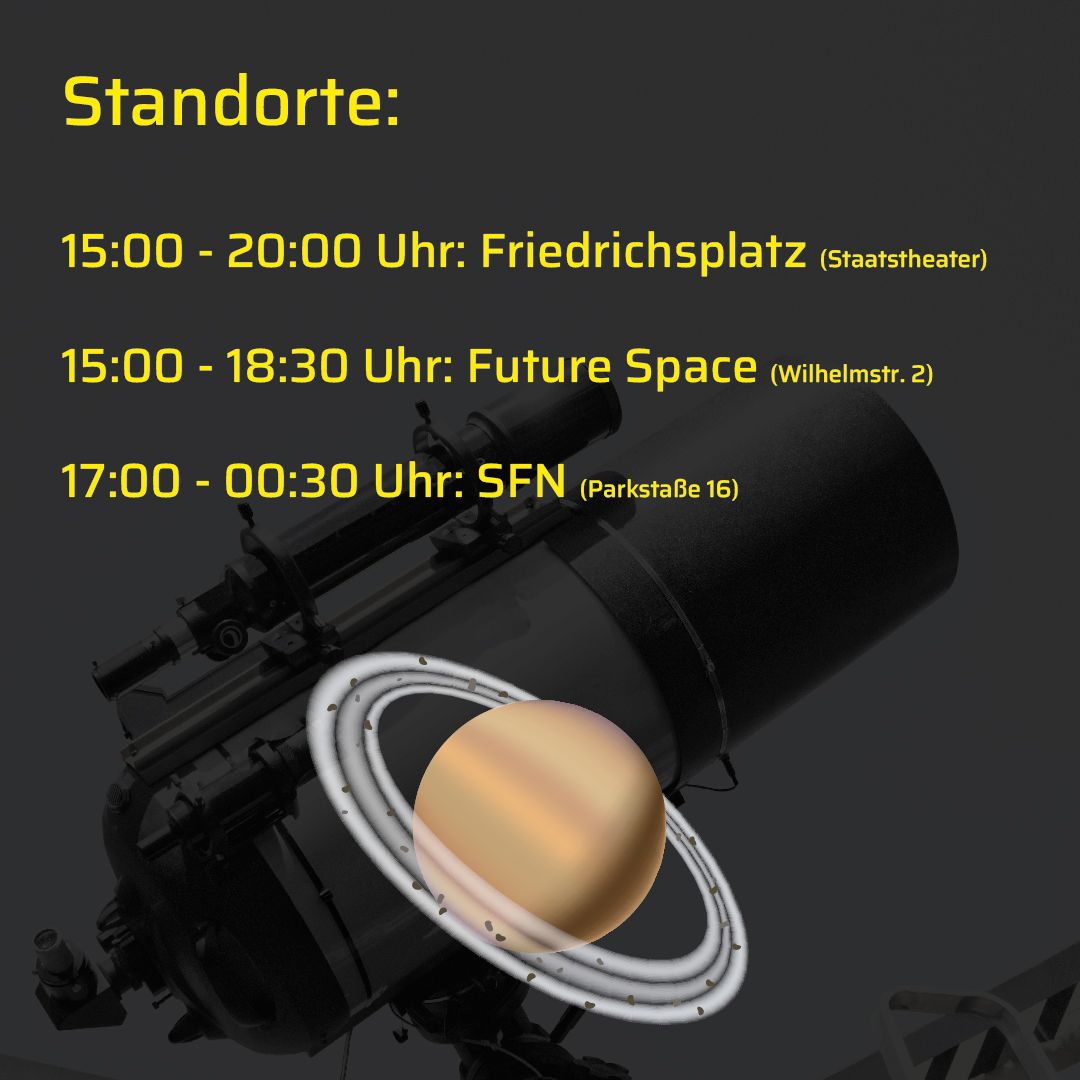 FutureSpace_KS's tweet photo. Am 28.10.23 findet an drei Standorten in Kassel der Tag der Astronomie statt. In den nächten Posts und Stories findest du das Programm der drei Standorte. https://t.co/7D9whkkqr3