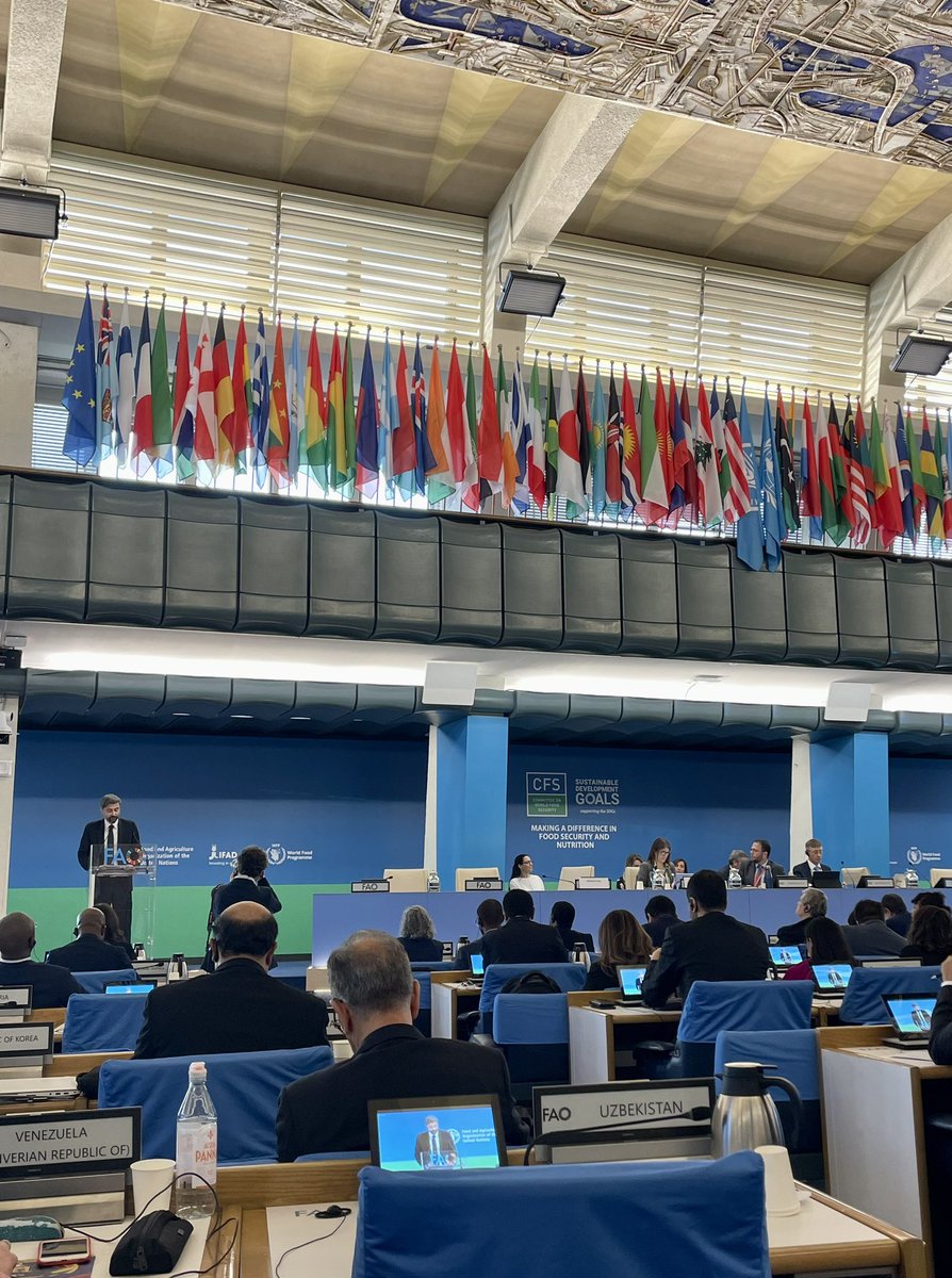 <a href="/IFADPresident/">Alvaro Lario</a> Alvaro Lario reminds #CFS51 that our food systems are failing people and the planet. We need to invest in sustainable agriculture and especially smallholders to fight food insecurity. Together we can do it!