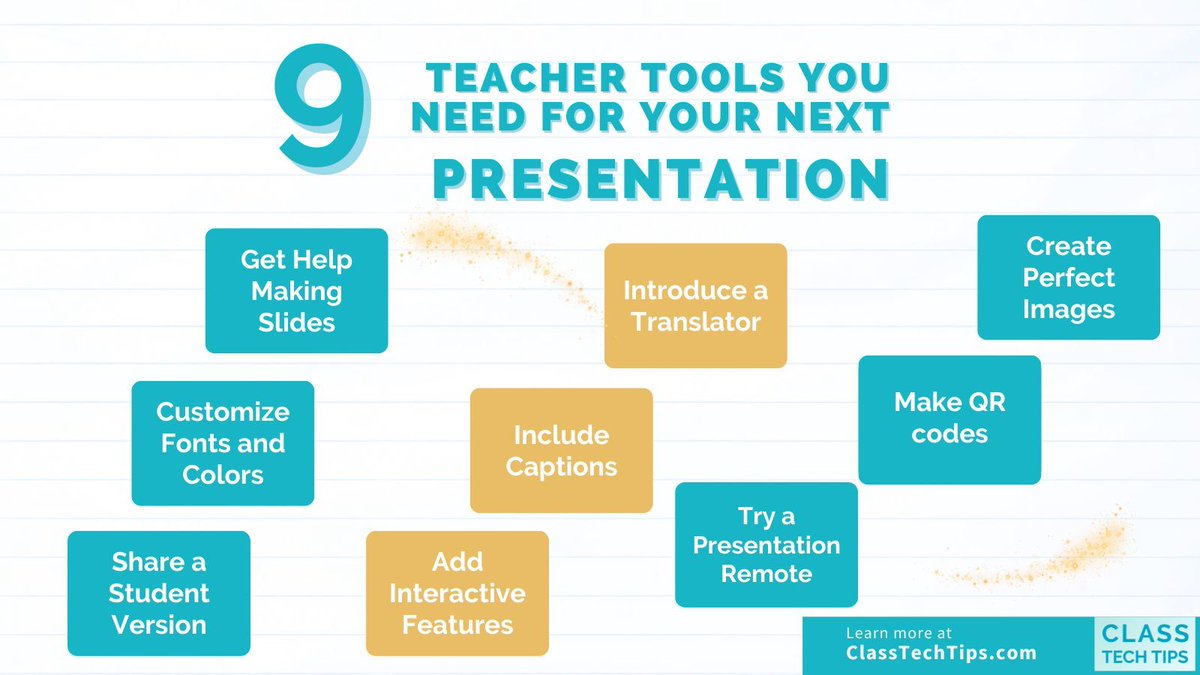 ClassTechTips's tweet image. 🎤 Want to enhance your presentations? 
🤖 Find tips for interactive slides, AI, QR codes & more! 
#PresentationTools #EducationTips classtechtips.com/2023/09/28/pre…