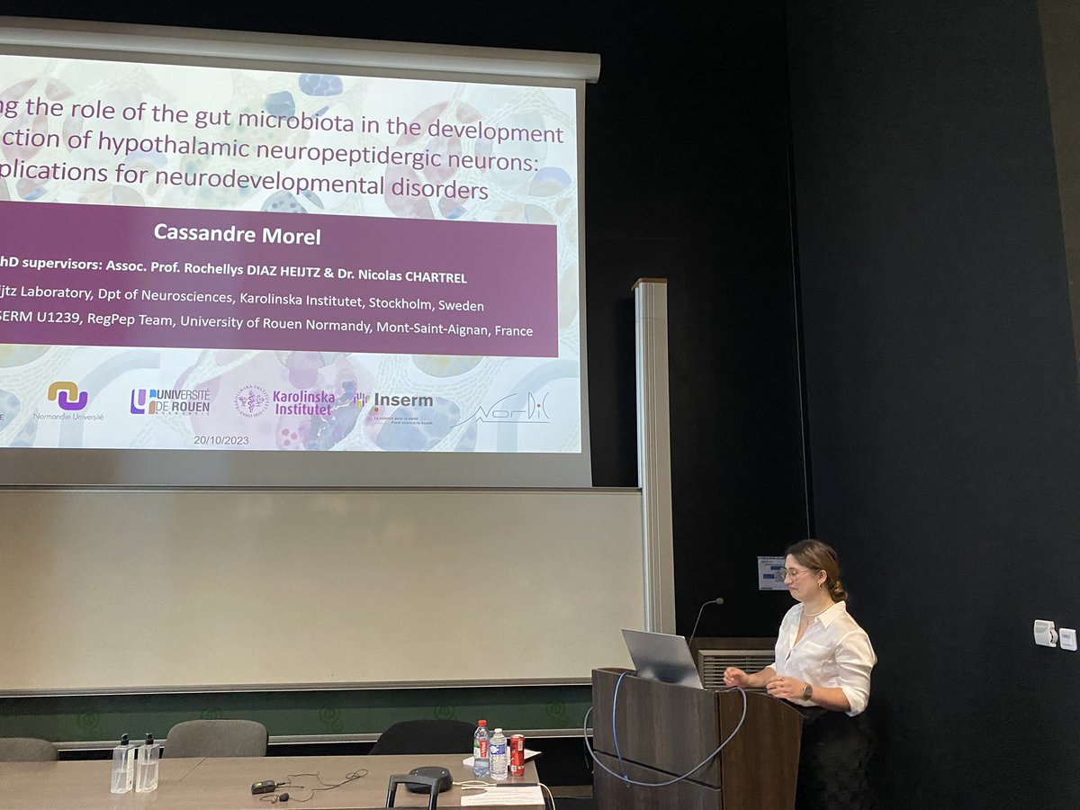 HeijtzRochellys's tweet photo. Huge Congrats to Cassandre Morel 💐@Cassandre1Morel  who successfully defended her PhD on the 20th of October. Big thanks to the excellent examiners Ger Clarke @UCCpsychiatry Sylvie Rabot, Muriel Darnaudery, Serguei Fetissov, and Co-Supervisor Nicolas Chartrel. https://t.co/XcLU4Px9lg