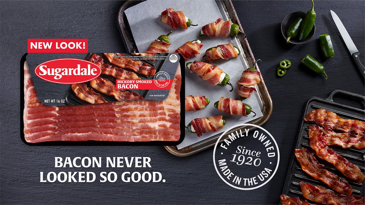 Perfect bacon, every time. Yeah, that will always be Sugardale. 🥓 New packaging, same classic taste.