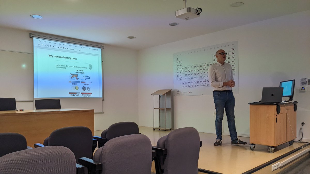 Arnau Rios (@riosarnau) on Twitter photo We have just kick-starting the first <a href="/ICC_UB/">ICCUB</a> #MachineLearning workshop! Talks from external experts as well as contributed discussions to showcase the uses of this emergent technology in #Physics research
<a href="/FisicaUB/">Facultat de FĂsica UB</a> <a href="/UniBarcelona/">Universitat de Barcelona</a> We have just kick-starting the first <a href="/ICC_UB/">ICCUB</a> #MachineLearning workshop! Talks from external experts as well as contributed discussions to showcase the uses of this emergent technology in #Physics research
<a href="/FisicaUB/">Facultat de FĂsica UB</a> <a href="/UniBarcelona/">Universitat de Barcelona</a>