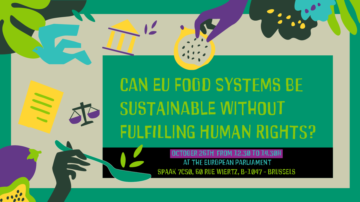 FIANbelgium's tweet photo. 🌱 Join us this Thursday at the @Europarl_EN to reshape our food system, putting #HumanRights at the core. Don't miss it!
Register now! https://t.co/Xk8FMek73m
#GoodFood4All #FSFS https://t.co/YXL2z2VNc4