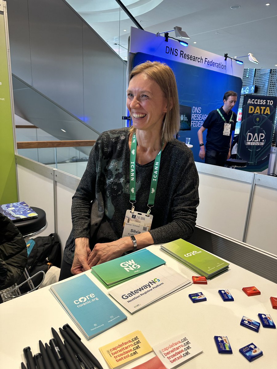 CoreAssociation's tweet image. U wanna know more about our registrAR services? THE person is here. #SilviaForever. #ICANN78