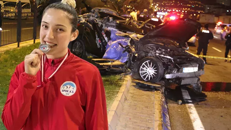 solcugazete's tweet photo. Kayseri’de otomobilin tıra çarptığı kazada Avrupa şampiyonu 21 yaşındaki milli sporcu Buket Kaya hayatını kaybetti. https://t.co/W5FqX6flun