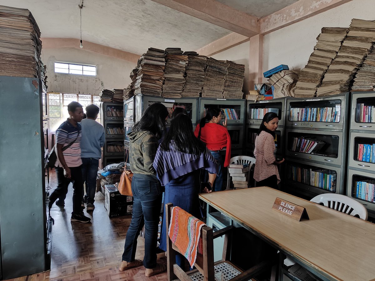 cttcsohra's tweet photo. @ncteDelhi REPORT
VISIT TO A NEARBY LIBRARY
THEME-Knowing your surrounding. 
Date-20-10-2023
On account of celebrating (BBU),The 2nd year students Teacher Trainees of CTTC Sohra visited the District Library Sohra Civil Sub - Division. Books are arranged according to the Subjects. https://t.co/0gW7T5UsVB