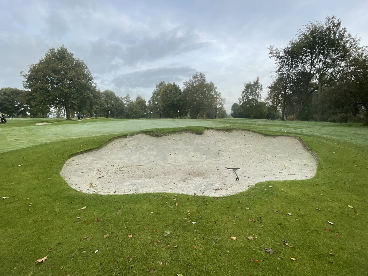 Trentham Golf Club (@golftrentham) on Twitter photo So pleasing to rake our new bunkers after 70mm of rain over three days. The design, build qualify, blinder liner and sand choice all critical to get results like this. Absolutely delighted!! 😄
<a href="/BlinderBunker/">Profusion & Blinder</a> @jonathangaunt <a href="/WoodhamPW/">Paul Woodham</a> <a href="/BIGGACentEng/">BIGGA Central England Region</a> <a href="/BIGGALtd/">British & International Golf Greenkeepers Assn.</a> So pleasing to rake our new bunkers after 70mm of rain over three days. The design, build qualify, blinder liner and sand choice all critical to get results like this. Absolutely delighted!! 😄
<a href="/BlinderBunker/">Profusion & Blinder</a> @jonathangaunt <a href="/WoodhamPW/">Paul Woodham</a> <a href="/BIGGACentEng/">BIGGA Central England Region</a> <a href="/BIGGALtd/">British & International Golf Greenkeepers Assn.</a>